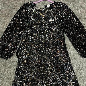 Sequin black dress